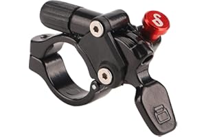 ALOMEJOR Levier de Verrouillage à Distance de Vélo en Alliage D'aluminium Fourche de Vélo de Route Levier de Commande de Fil de Verrouillage pour Fourche Avant de VTT Bicyclettes et pièces détachées