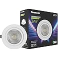 Panasonic 3 Watt Round Swivel Downlight, 3W Swivel Ceiling Light, Swivel Conceal Surface Light for Home, 6500k Cool White Swivel Downlight