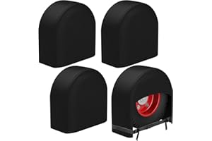 K-Musculo RV Tire Covers 4-Pack, Waterproof Wheel Covers for RV Wheel Travel Trailer Camper Truck SUV, Fit 24-26 Inch Tire Diameter (Black)