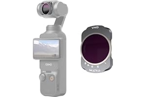Tilta Pocket 3 Variabler ND2-32 Filter, 5-Stufen-Magnetfilter VND Kompatibel mit DJI Osmo Pocket 3, Ultradünnes Optisches Glas mit Mehrzweckbeschichtung TF-OP3-VND