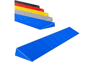 FQWYNMZ Rampe de Seuil, Rampe pour Fauteuil Roulant, Rampe de Bordure de Porte de Robot de Balayage D'intérieur Portable, Canal de Montée de 1 à 10 Cm pour Balayage de Robot en Fauteuil Roulant (Color : Blue