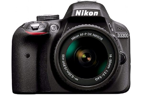 Nikon D3300 Appareil photo numérique Reflex 24,2 Mpix Kit Objectif AF-P 18-55 mm Noir
