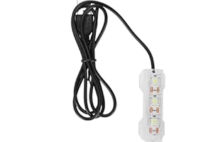 ELPRICO Oświetlenie LED do Akwarium i Roślin Wodnych - USB Mini Dekoracja Miękka Lampa do Małego Akwarium