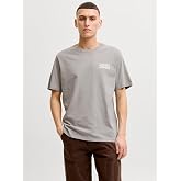Jack &amp; Jones Siyah Logo Baskılı Bisiklet Yaka T-shirt, 12151955-4