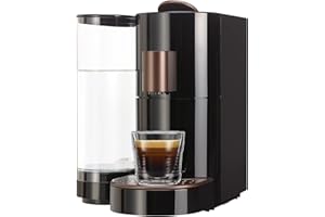 K-fee TWINS II ekspres do kawy, herbaty i kakao, ekspres do kawy na duże filiżanki, szybkie nagrzewanie, zbiornik na wodę 2,3 l, 19 bar, czarno-miedziany