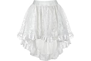 Grebrafan Steampunk Skirt for Corset Women