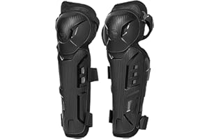 Scoyco 2pcs moto ginocchio parastinchi nero regolabile lungo gamba manica protettiva Gear antiscivolo ginocchio tappo pastiglie protettore armatura per Motocross Racing Mountain Biking
