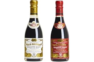 Giusti - Vinaigre Balsamique de Modène IGP 2 et 3 Médailles d'Or - 2 x 250ml Champagnotta