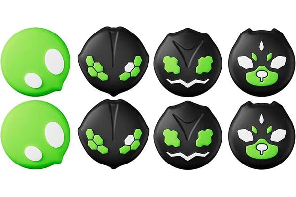 MatoSan 8 x Thumbstick Lock – Tillbehör för Switch 2 – Ergonomiska Joystick Grip-kepsar för Bättre Grepp och Precision – Spel