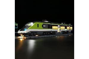 icuanuty LED Beleuchtungsset für Lego 60337 City Personen-Schnellzug, Beleuchtung Licht Kompatibel mit Lego 60337 (Lego-Modell Nicht Enthalten)