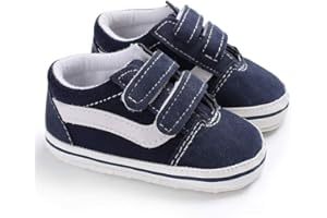 Geagodelia Moda Neonato Ragazzo Ragazza Suola Morbida Scarpe da Carrozzina Bianche Scarpe da Ginnastica Tela Bianca