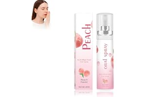 PROBUK Mundspray 20ML, Atemerfrischer, Mundspray mit Fruchtgeschmack, Auffrischungspflegespray, Tragbares Spray, Gegen Mundgeruch Und Karies, Mundgeruchspflege,Nachhaltig Frischen Atem-weißer Pfirsich