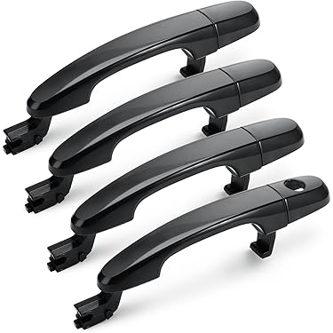 New Textured Black Outside Door Handle - Passenger Rear For 1992-2011 Ford Crown Victoria