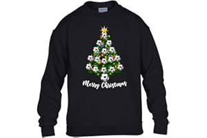 GIFT HUB Christmas Tree Mens Sweatshirt World Cup 2025 Football Boys Pullover Party Jumper Funny Santa Novelty Unisex Gift Girls Kids Sweat Top Printed Design