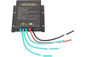 AYNEFY Controlador de Generador Eólico, Generador de Turbina Eólica Controlador de Turbina Eólica Impermeable de 48 V Controlador de Carga MPPT Regulador de Energía Eólica de 800 W