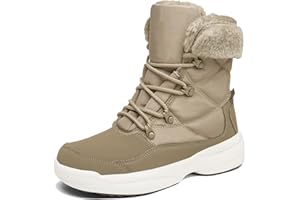 AARDIMI Warm Gefüttert Winterschuhe Damen Schneestiefel Wasserdicht Outdoor Trekking Wanderschuhe Gr. 35-42