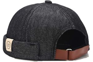 YAMEE Docker Bonnet Homme bob Femme Bonnet Casquette Homme Docker Chapeau Marin Homme Casquette Docker Hat Casquette sans Visiere bob Docker