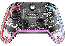 Wired Controller, BIGBIG WON Rainbow PC Controller RGB Indicator, Custom Back Buttons, 6-Axis Gyro, Dual Motor, Linear Trigge