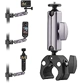 X5 X4 X3 Ace Pro compatible with Coverzone Camera Bicycle and Motorcycle Handlebar Mount, Aluminum Alloy Clamp, 360&deg;, Insta360