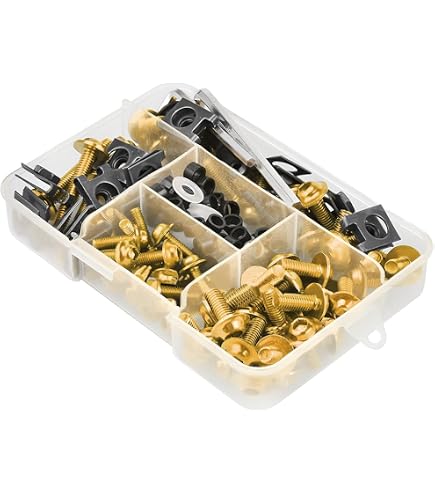 JFG RACING Kit Vis Carenage Moto Universel - Boulons M6 M5 Et Accessoires Pour Carénages Sport