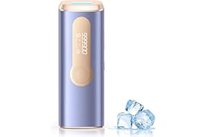 Haarlosy Depiladora Laser IPL con Refrigeración, Innovadora Función 3 en 1, 9 Niveles de Energía, 999,900 Flashes, Depiladora Luz Pulsada Indolora para Todo el Cuerpo Violeta
