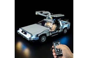 Hosdiy Télécommande Jeu de Lumière pour (Delorean Retour vers Le Futur) - Compatible avec Lego 10300 - LED Lumiere Kit (Seul Lumière, sans Modèle) (Classic RC Lumiere)