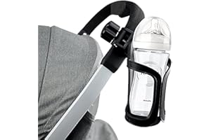 Ducomi Havana Portaborraccia Passeggino e bici - Supporto Universale Porta Bottiglia, Biberon, Bicchiere e Borraccia da Carrozzina e Bicicletta - Portabottiglie Bambino per Manubrio