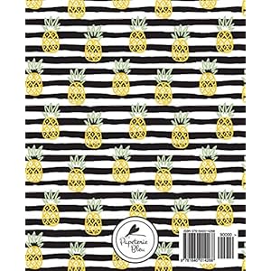 Agenda scolaire 2018-2019: 19x23cm : Agenda 2018 2019 semainier : Motif ananas 4268