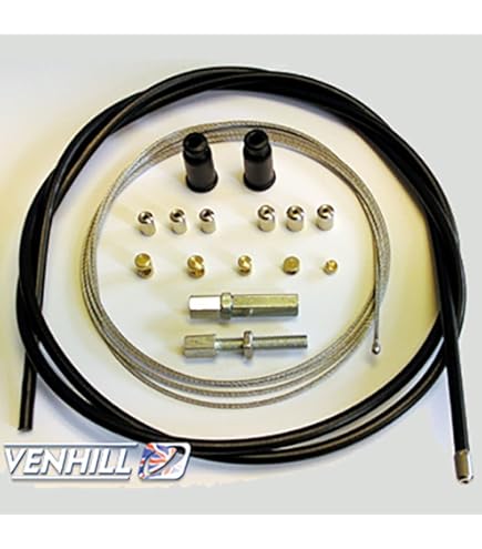 Venhill VWK002-BK Universal Motorcycle Shop Multi Clutch Cable Kit 