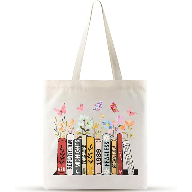 TS Album-inspirierte Canvas-Tasche – Tay Aesthetic Design, Stofftote Bag Für Musikfans & Geschenk