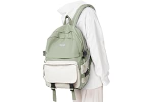 HYC00 Sac a Dos Scolaire Fille Lycee Ados Sac à Dos Collège École Cartable Sac a Dos Ecole Daypack Sac à Dos pour l'école 14 pouces Sac à Dos Léger Impermeable Sac ados Scolaires Garçon Bookbag