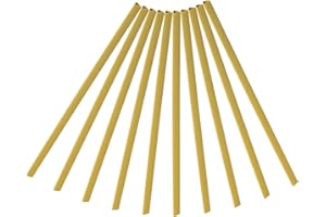 PATIKIL 10mm Binding Bars, 10 Pcs Plastic Binding Bars Slide Grip 70 Sheets Capacity A4 Binding Bars for Report Cover Office Study, Yellow