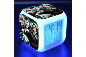 ZZTX FASHION Des gamins Dessin animé Chambre Numérique Réveil Chevet Veilleuse La musique Réveillez-vous Mignonne Réveil Silencieux Bureau Réveil Cadeau pour Accueil Les enfants Garçons Filles Les adolescents,1