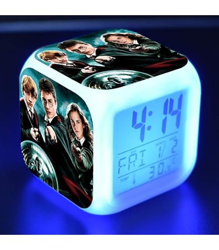Réveil Harry Potter Officiel - Lampe D'Ambiance Et Lumière Nocturne