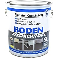 Bodenbeschichtung, Bodenfarbe RAL7001 Flüssigkunststoff 5L Sonderpreis