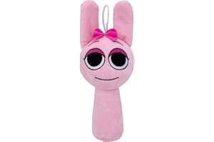 Benolls Sprunki Plushies Merch,Sprunki Plush Toys,Soft Stuffed Animal Pillow Figure Doll Christmas Birthday Gifts for Adult Kids (Pink)