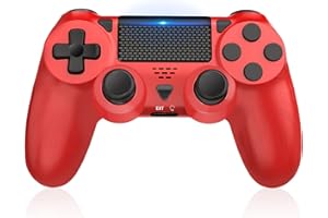 Gamrombo Controller for Ps-4 Wireless Gamepad Compatible for Ps-4 Pro/Slim/PC with Dual Vibration/Turbo/3.5mm Audio Jack/Wake Up/Touch Pad/Flexible Buttons