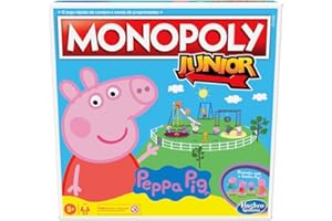 Juego Monopoly Junior: Peppa Pig Edition de 2 a 4 Jugadores, para niños a Partir de 5 años