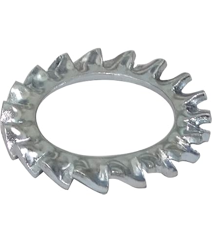 Rondelles Frein à Denture Interne Acier Inox - 50 Pièces, Diamètre Intérieur 4mm, Extérieur 8.8mm - Marque Uxcell