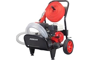 POOLEX Pool Sam - Motobomba Defensa Salida Incendio Forestal Capacidad 16 m³/h - Autonomía 4 Horas - Distancia Manguera 25 m - Alcance de proyección 25 m - Motor térmico 7 CV - Bar presión 7