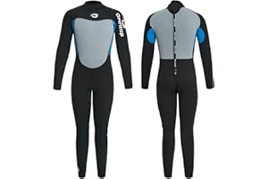 Owntop 2.5mm Neoprene Thermal Wetsuit for Men & Women | UV50+ Sun Protection | Ultra-Stretchy Warm | Adult Wet Suit | Diving Surfing