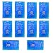 Produktbild 10 Stück 7,5 cm x 13 cm Kalt-Warm Kompresse 110g Gel Pro Kompresse Mehrfach kompresse Wiederverwendbar Coolpack Mikrowellen geeignet Gelpack ideal für Kinder