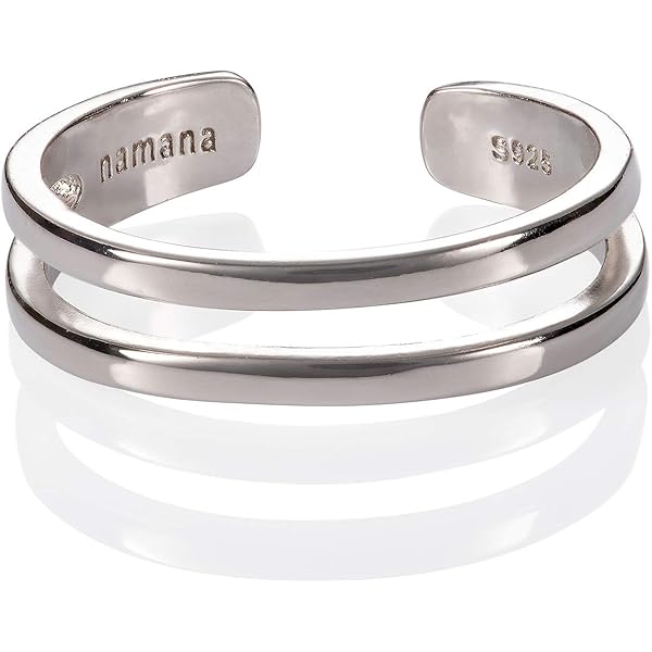 Namana Verstelbare 925 Sterling Zilveren Teenring - Bladpatroon Ring Voor Dames & Tienermeisjes