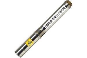 AMUR 400V Brunnenpumpe Tiefrunnenpumpe Tauchdrückpumpe Tauchpumpe Pumpe Brunnen-Star, mit hoher Förderleistung und großem Druck, Rohrpumpe (4 Zoll BRUNNEN-STAR 750/400V)