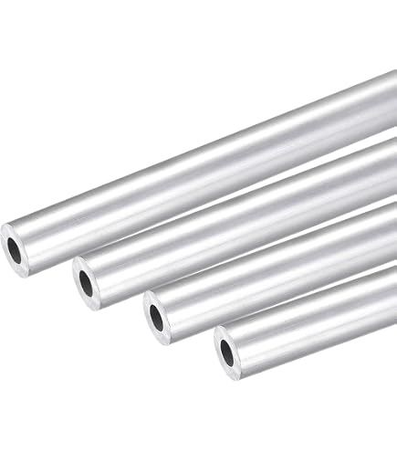 Tube Aluminium Rond 7x4 Mm - Lot De 3 X 250 Mm - Alu 6063 - Pour Cadre Machine, Projet DIY