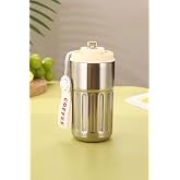 316 L Silver 420 ml Vakumlu Sıcak Soğuk Kahve El Termos Mug cin486slv