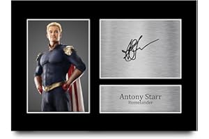 HWC Trading A4 Antony Starr The Boys Homelander Prezenty Drukowane Podpisane Zdjęcie Z Autografem Dla Fanów Seriali Telewizyjnych - A4