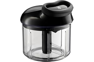 WMF Gourmet Gemüseschneider manuell mit Seilzug, Multizerkleinerer manuell 900ml, ideal für Gemüse, Zwiebeln, Knoblauch, Nüsse, Kräuter oder Obst, Kunststoff