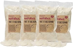 GENERIC NATURAL Soft Hamster Bedding for Rabbits, Guinea Pigs, Gerbils, mice, and pet birds (4 X 20g)