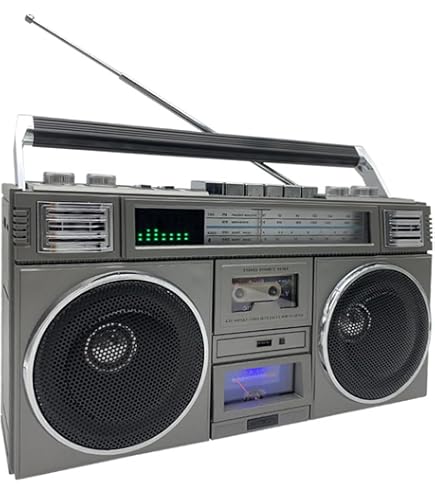 Lasonic i-931BT Classic 80s Style Retro Bluetooth Boombox, AM/FM